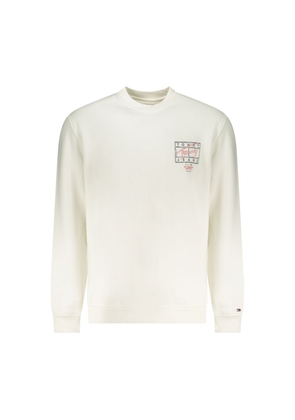 Tommy Hilfiger White Cotton Men's Sweatshirt - M