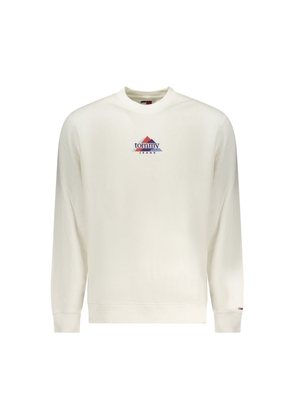 Tommy Hilfiger White Cotton Men's Sweatshirt - M