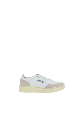 Autry White Calf Leather Bos Taurus Low Top Sneakers - EU37/US7