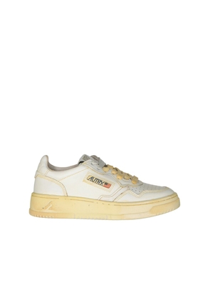 Autry White Leather Low Top Sneakers - EU35/US5