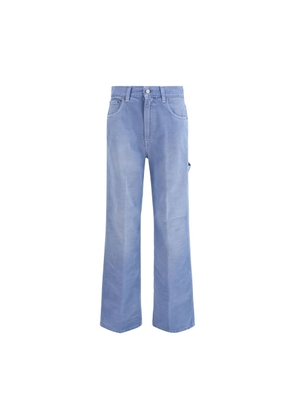 Haikure Light Blue Cotton Relaxed Fit Jeans - W31