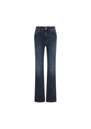 Haikure Blue Cotton Flared Jeans - 28