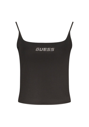 Guess Jeans Black Cotton Women's Tank Top - L
