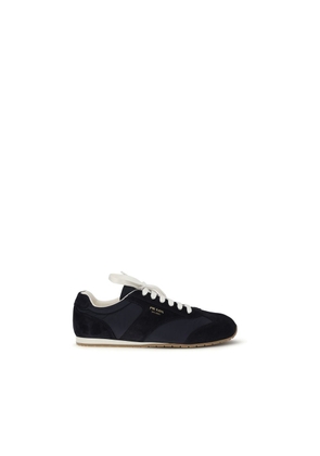 Prada Blue Calf Leather Bos Taurus Low Top Sneakers - EU40/US7