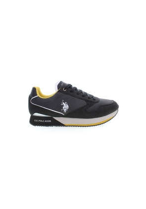U.S. POLO ASSN. Black Polyester Men Sneaker - EU44/US11