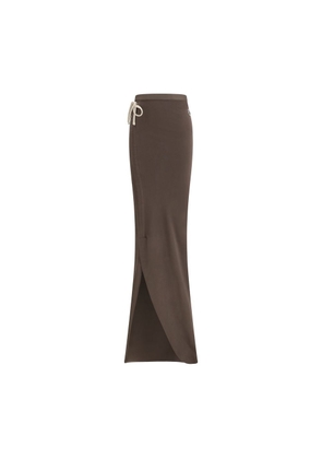 Moncler x Rick Owens Brown Cotton Long Skirt - S