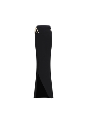 Moncler x Rick Owens Black Cotton Long Skirt - M