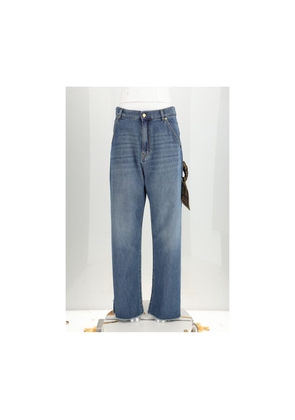 Darkpark Blue Cotton Relaxed Fit Jeans - W25