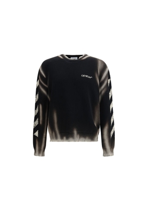 Off-White Black Cotton Sweatshirt - M
