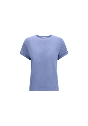 Brunello Cucinelli Blue Nylon T-Shirt - S
