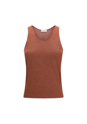 Brunello Cucinelli Brown Cashmere Top - L