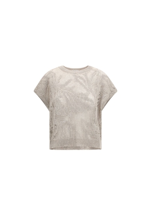 Brunello Cucinelli Beige Linen T-Shirt - L
