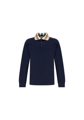 Burberry Blue Cotton Polo Shirt - M