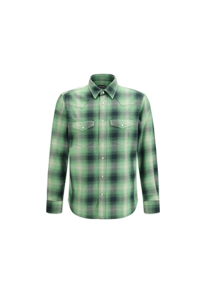 Tom Ford Bicolor Cotton Pattern Shirt - 40