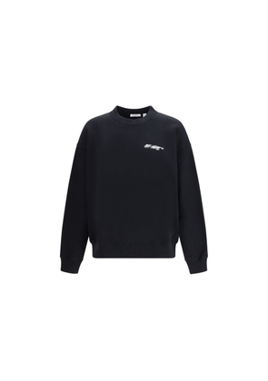 Off-White Black Cotton Sweatshirt - M
