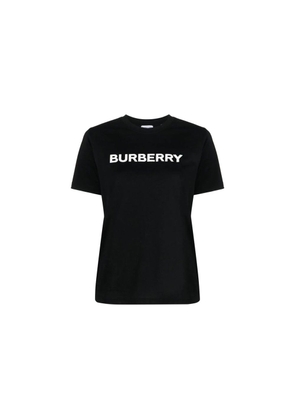 Burberry Black Cotton T-Shirt - S