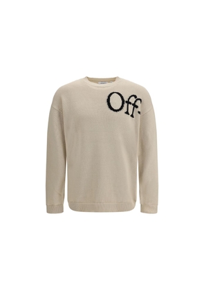 Off-White Beige Cotton Sweatshirt - XL