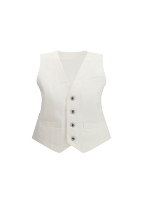 Sacai White Cotton Waistcoat - 3