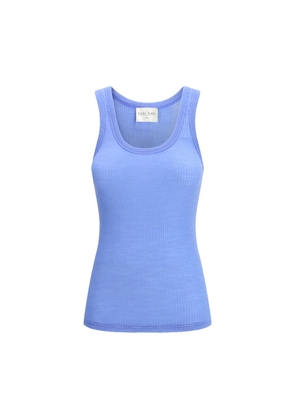 Forte_Forte Blue Fleece Wool Top - 3