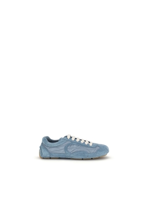 Prada Blue Lamb Ovis Aries Aries Athletic Sneakers - EU38.5/US8.5