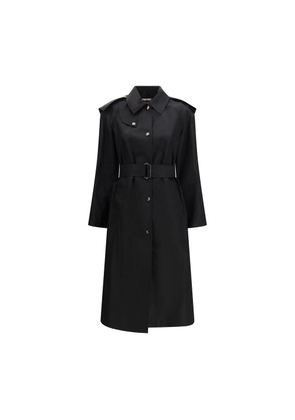Burberry Black Nylon Trench Coat - 8