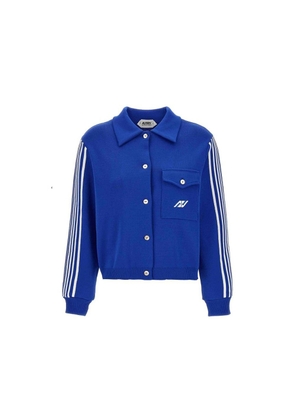 Autry Blue Nylon Cardigan - M