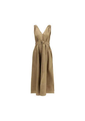 Brunello Cucinelli Beige Polyamide Casual Dress - M