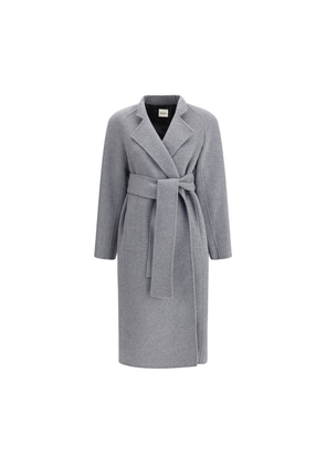 Khaite Gray Wool Coat - S