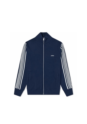 Autry Blue Nylon Cardigan - M