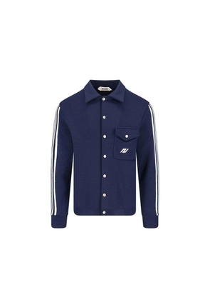 Autry Blue Nylon Cardigan - S