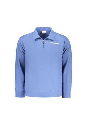 Superga Azzurro Cotton Men's Sweatshirt - L