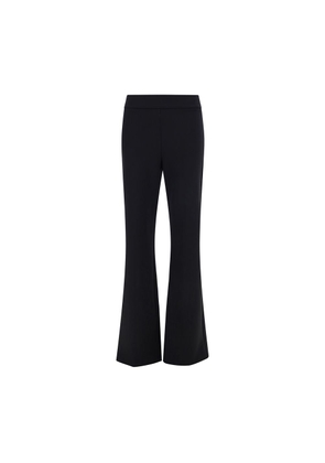 Avenue Montaigne Black Elastane Flared Pants - 14