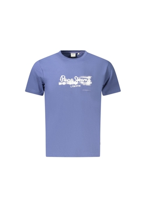 Pepe Jeans Blue Cotton Men T-Shirt - M