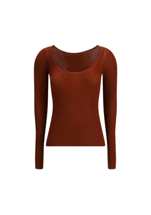 Petar Petrov Orange Silk Top - S