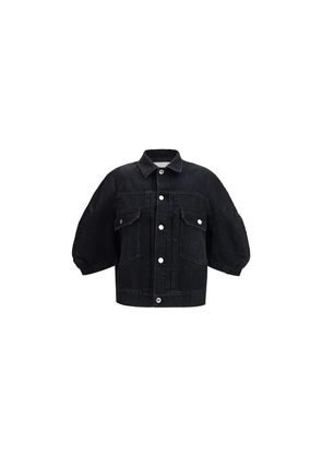 Sacai Black Cotton Denim Jacket - 3