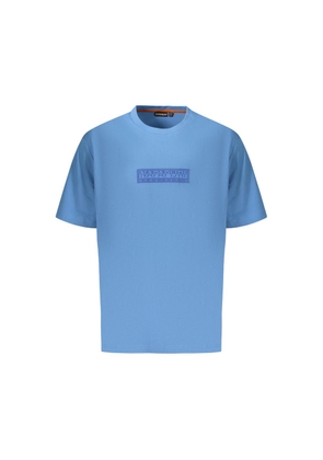 Napapijri Azzurro Cotton Men's T-Shirt - 3XL
