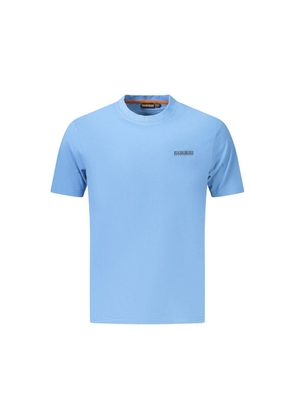 Napapijri Blue Cotton T-Shirt - M