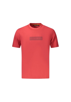 Napapijri Red Cotton Men's T-Shirt - M