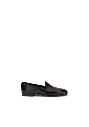 Church's Black Calf Leather Bos Taurus Slip-On Loafers - EU37/US7