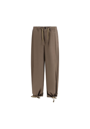 Sacai Brown Cotton Casual Pants - 2
