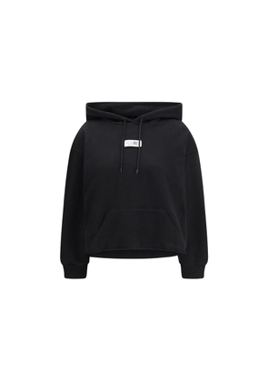 MM6 Black Cotton Sweatshirt - M