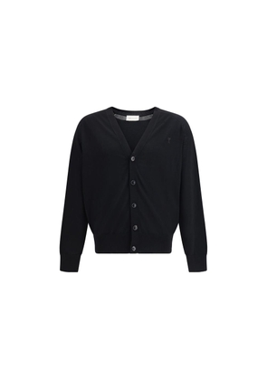 Ami Paris Black Merino Wool Cardigan - XXL