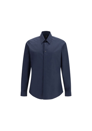 Fendi Blue Cotton Shirt - 42