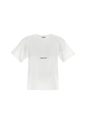 Saint Laurent White Cotton T-Shirt - M
