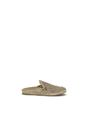 Pedro García Beige Calf Leather Bos Taurus Mules - EU37/US7