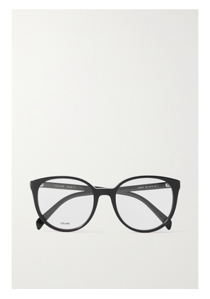 CELINE Eyewear - Round-frame Acetate Optical Glasses - Black - One size