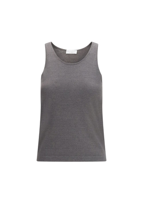 Brunello Cucinelli Gray Cashmere Top - M