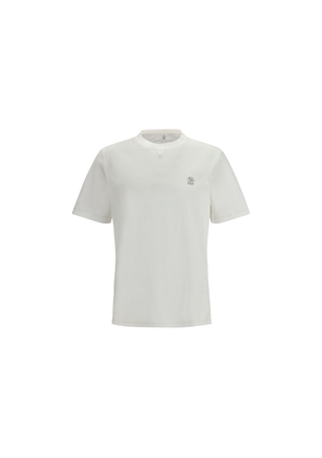 Brunello Cucinelli White Cotton T-Shirt - S