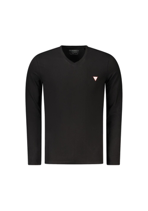 Guess Jeans Black Cotton Men T-Shirt - M