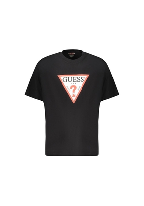 Guess Jeans Black Cotton Men's T-Shirt - S